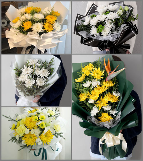 甘肃省白银景泰县草窝滩镇红跃村白事花束代送